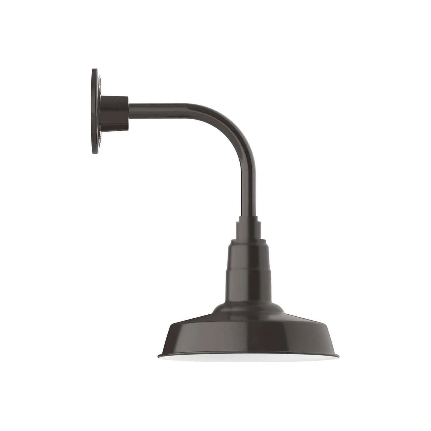 Montclair Light Works - Warehouse 10" Curved Arm Wall Light - GNT181-51 | Montreal Lighting & Hardware