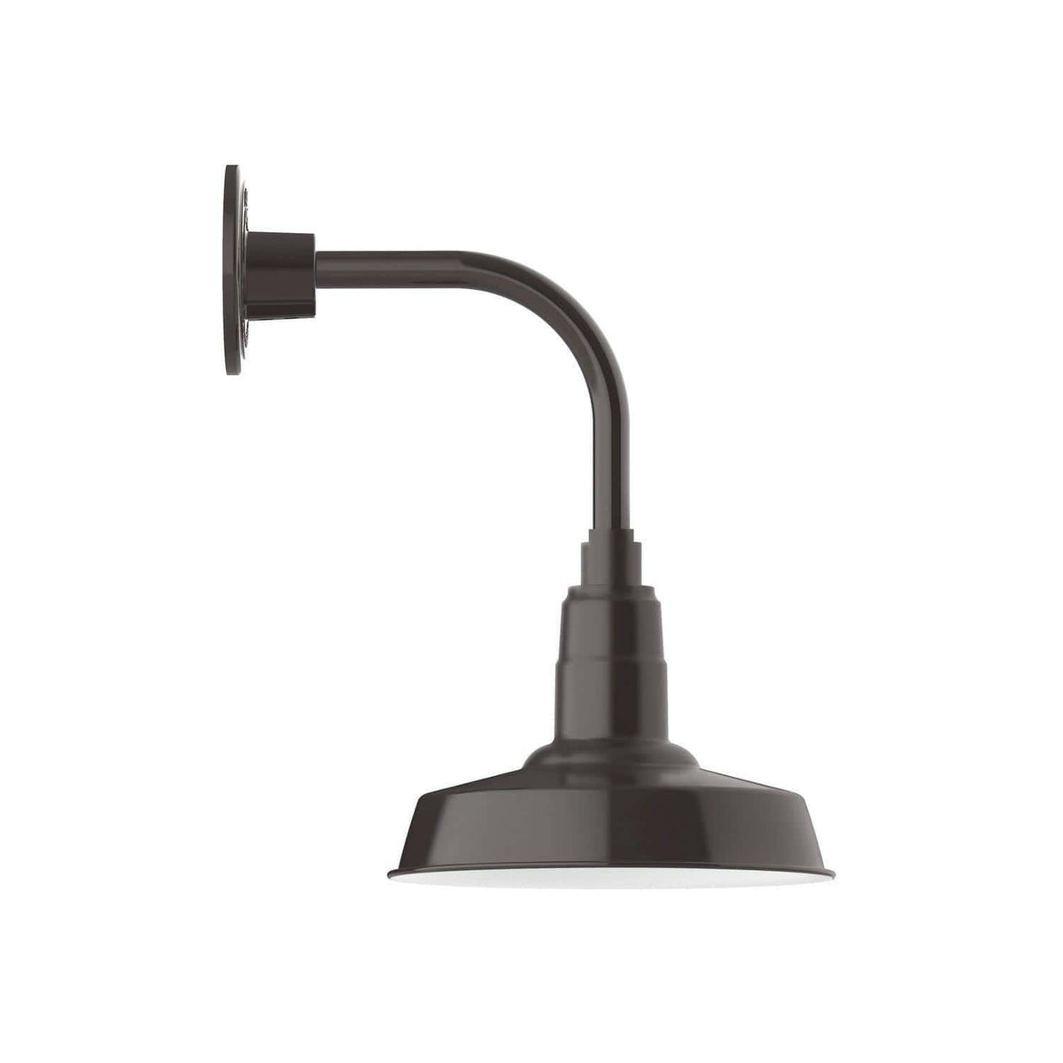 Montclair Light Works - Warehouse 10" Curved Arm Wall Light - GNT181-51 | Montreal Lighting & Hardware