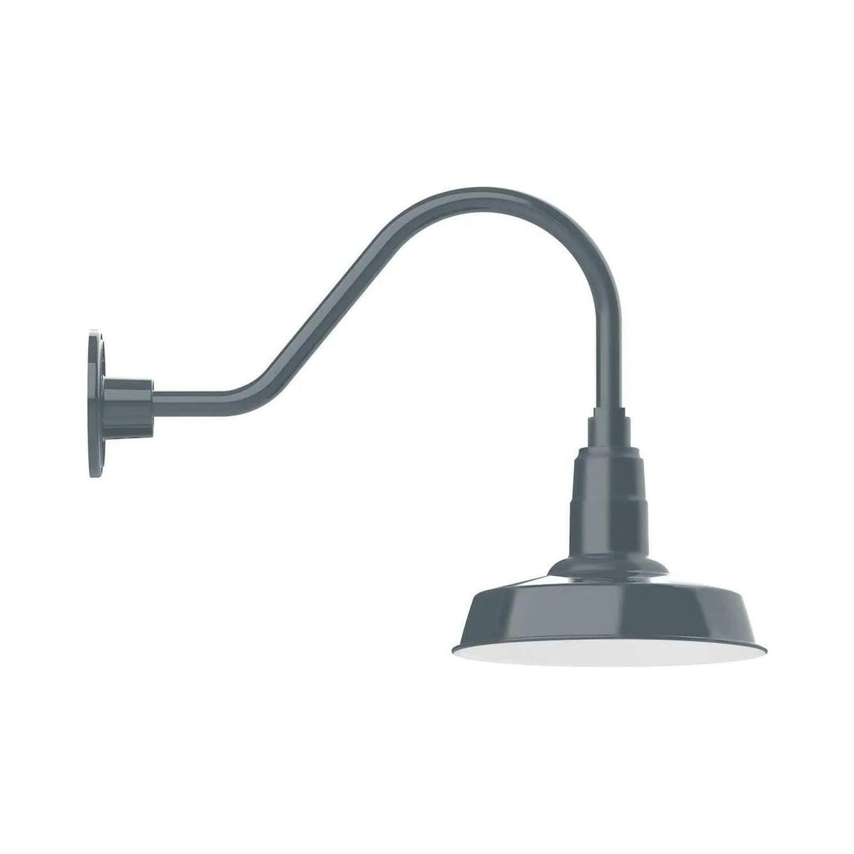 Montclair Light Works - Warehouse 10" Gooseneck Wall Light - GNA181-40 | Montreal Lighting & Hardware