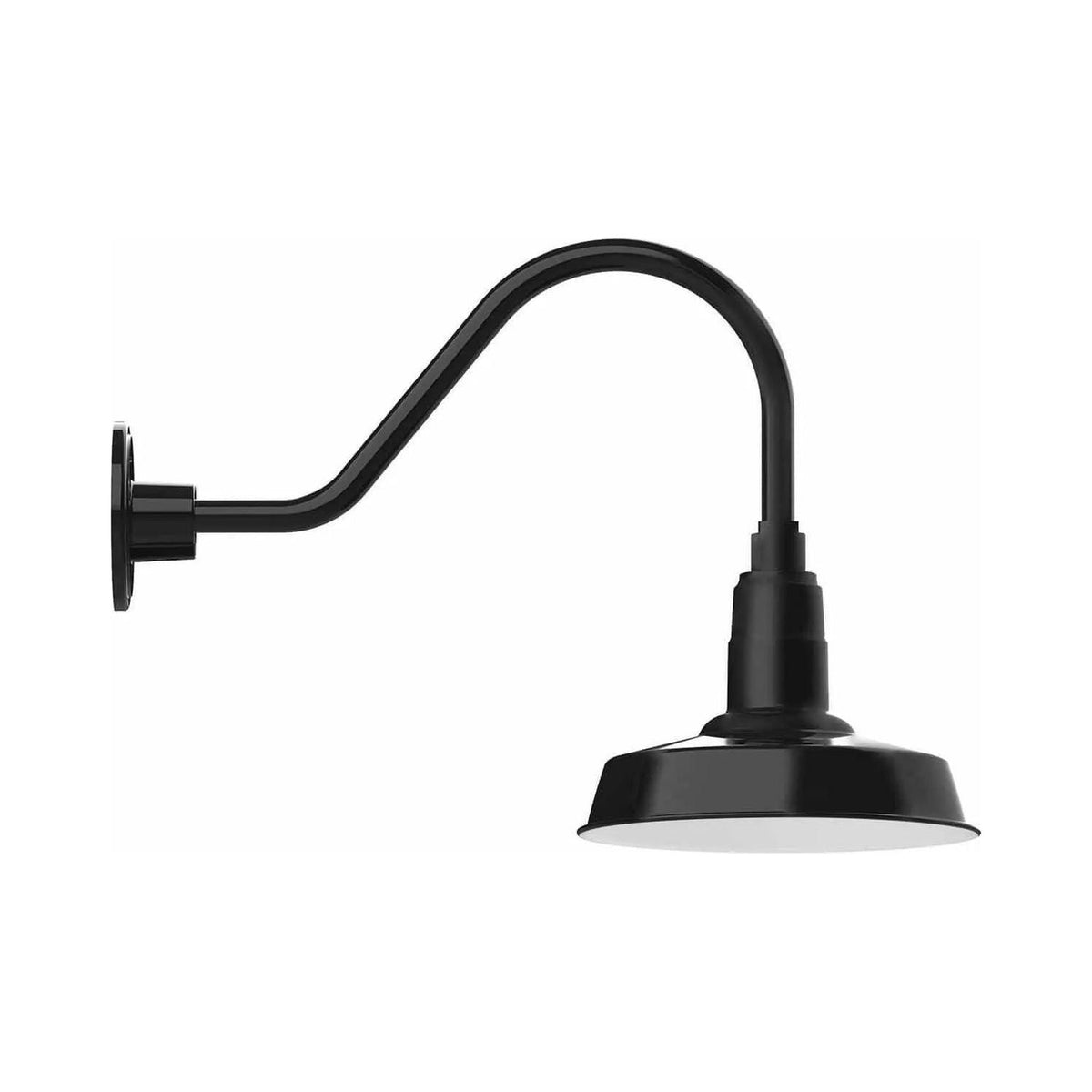 Montclair Light Works - Warehouse 10" Gooseneck Wall Light - GNA181-41 | Montreal Lighting & Hardware