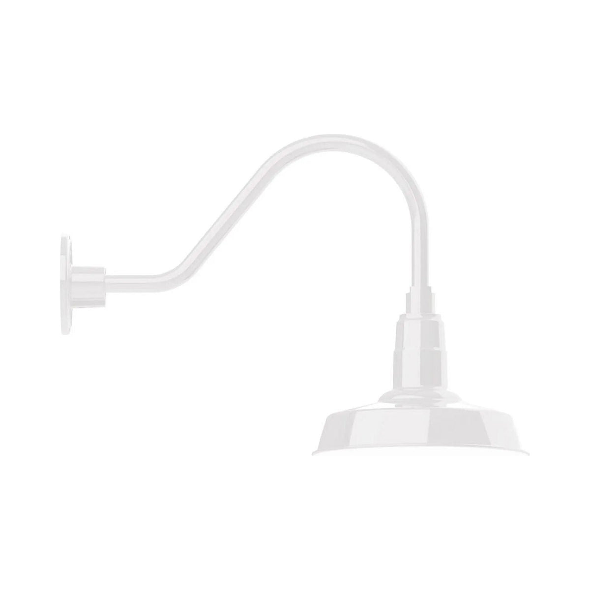 Montclair Light Works - Warehouse 10" Gooseneck Wall Light - GNA181-44 | Montreal Lighting & Hardware