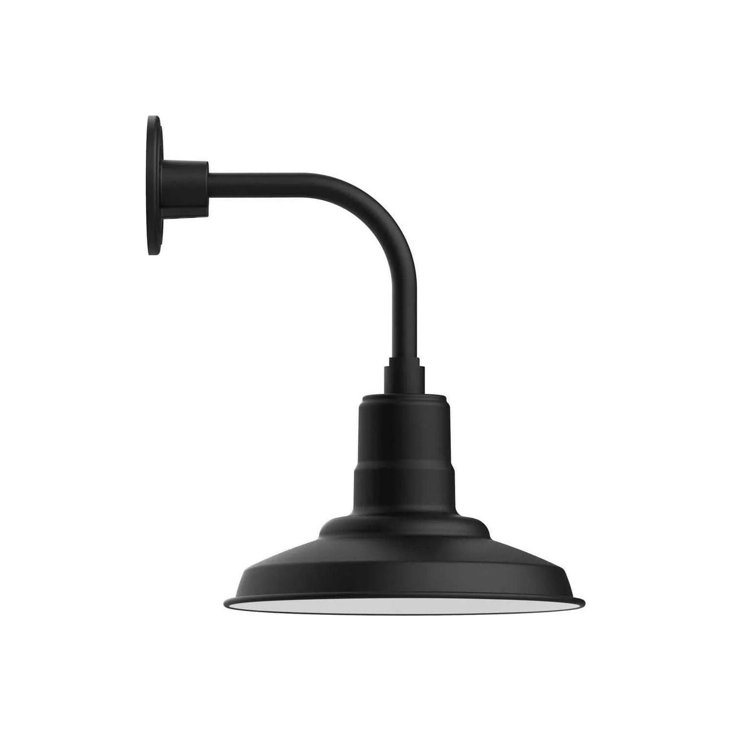 Montclair Light Works - Warehouse 12" Curved Arm Wall Light - GNT182-40 | Montreal Lighting & Hardware