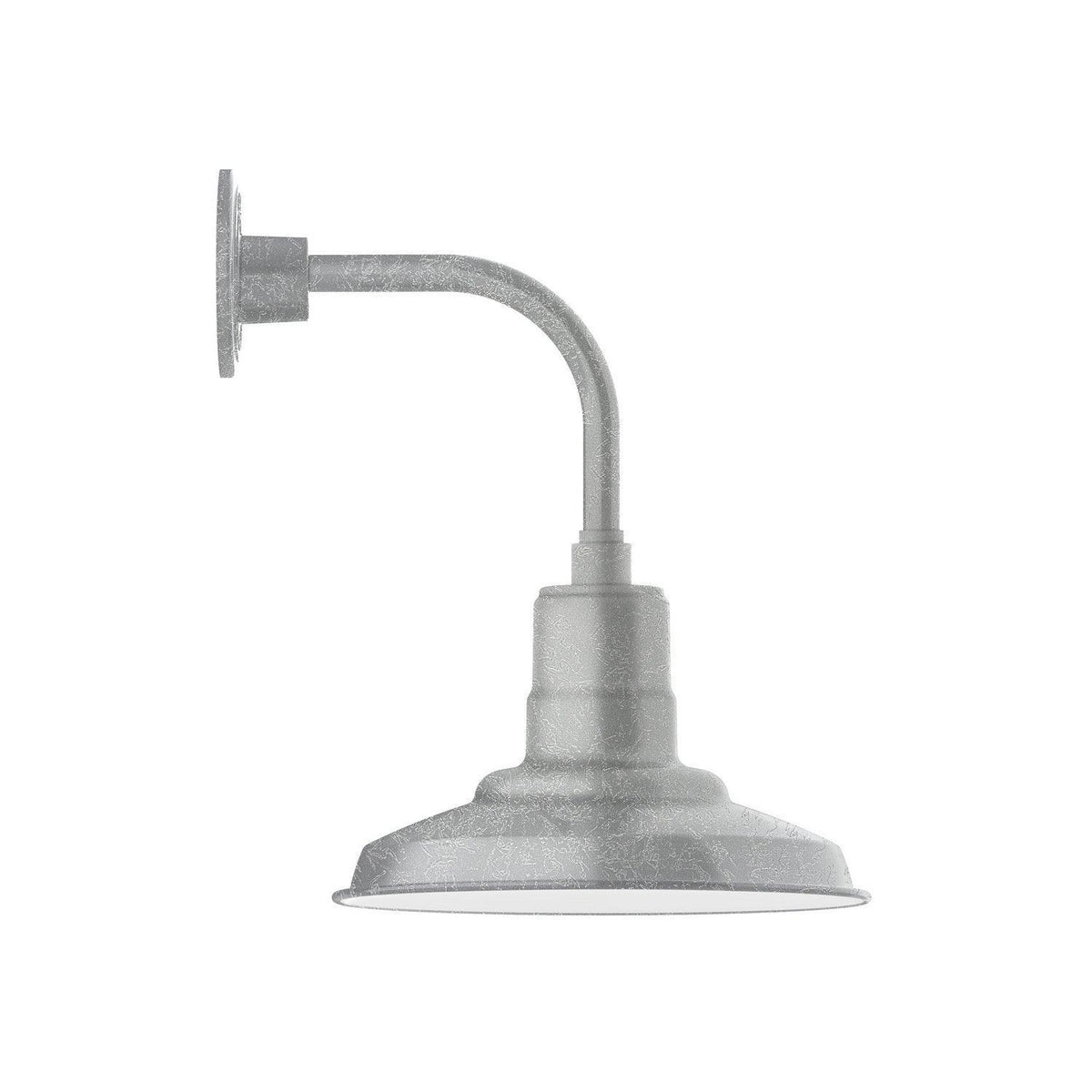 Montclair Light Works - Warehouse 12" Curved Arm Wall Light - GNT182-49 | Montreal Lighting & Hardware