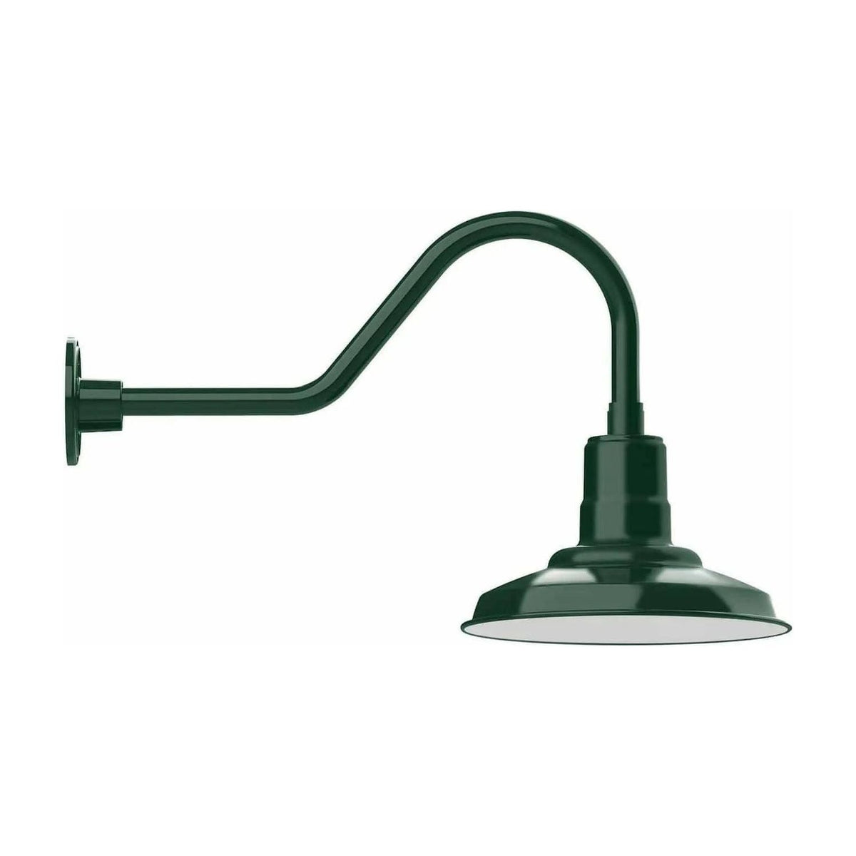 Montclair Light Works - Warehouse 12" Gooseneck Wall Light - GNB182-42 | Montreal Lighting & Hardware