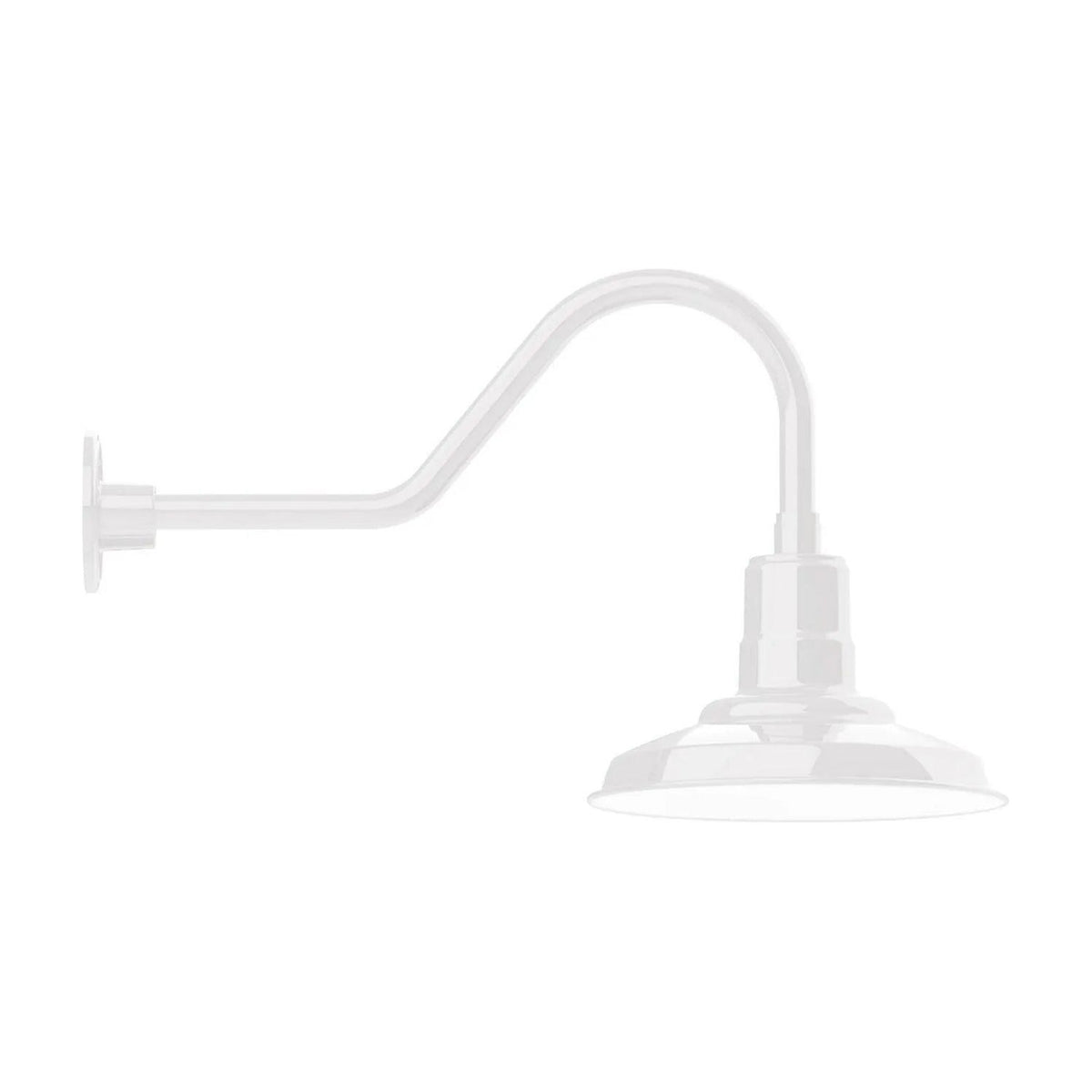 Montclair Light Works - Warehouse 12" Gooseneck Wall Light - GNB182-44 | Montreal Lighting & Hardware