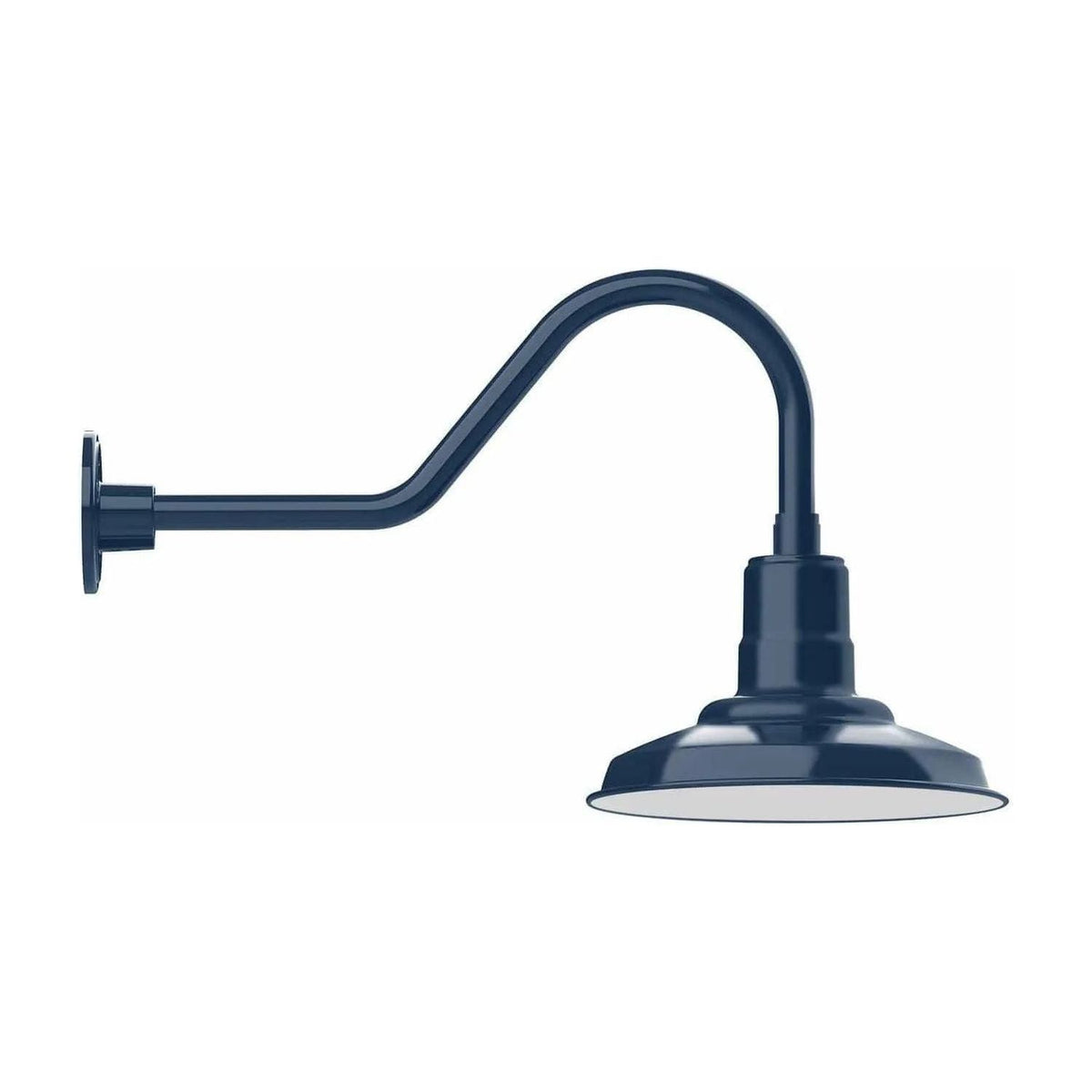 Montclair Light Works - Warehouse 12" Gooseneck Wall Light - GNB182-50 | Montreal Lighting & Hardware
