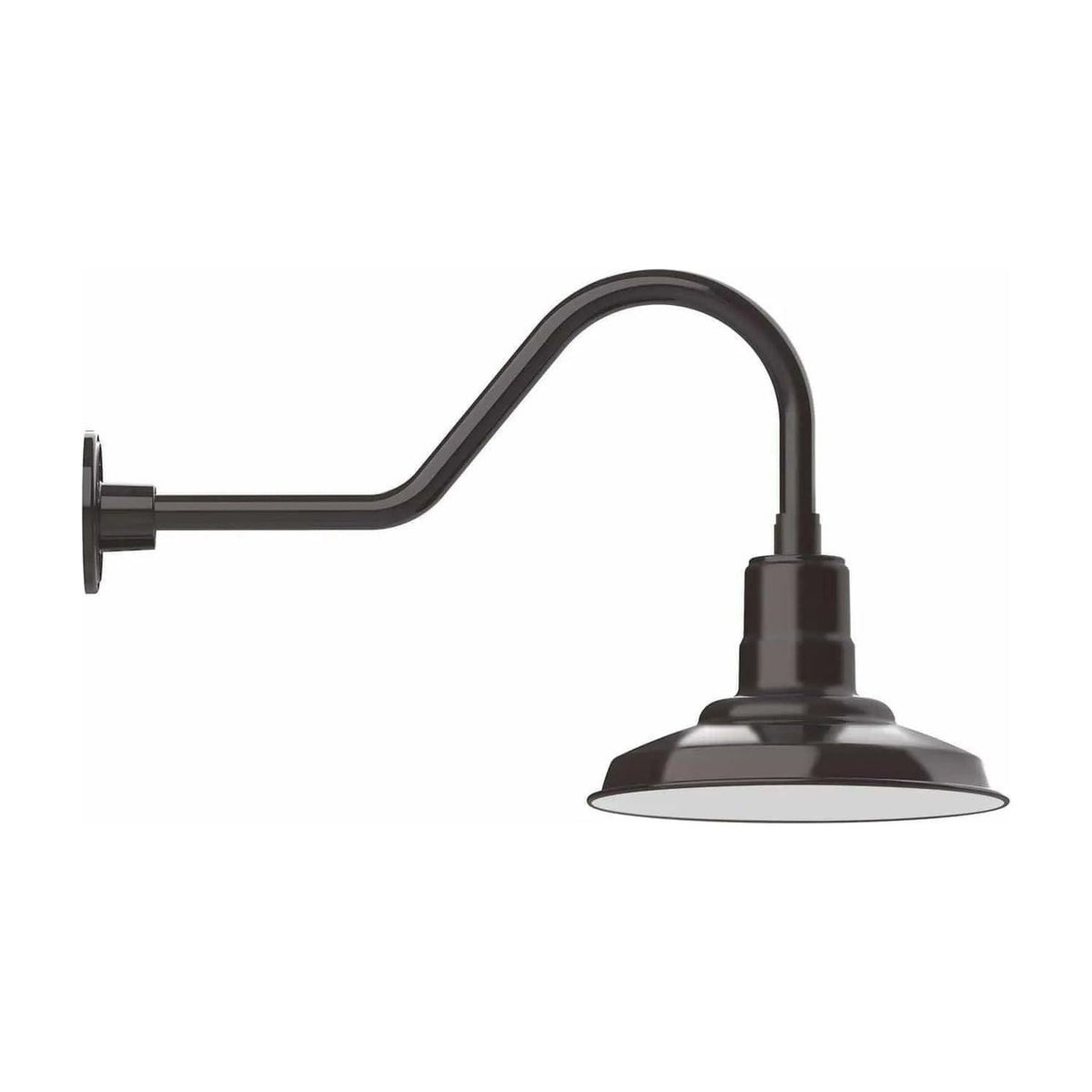 Montclair Light Works - Warehouse 12" Gooseneck Wall Light - GNB182-51 | Montreal Lighting & Hardware