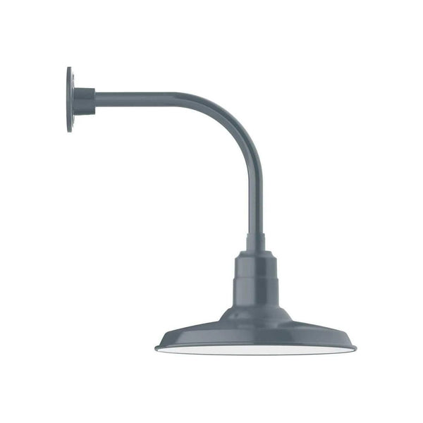 Warehouse 14" Curved Arm Wall Light