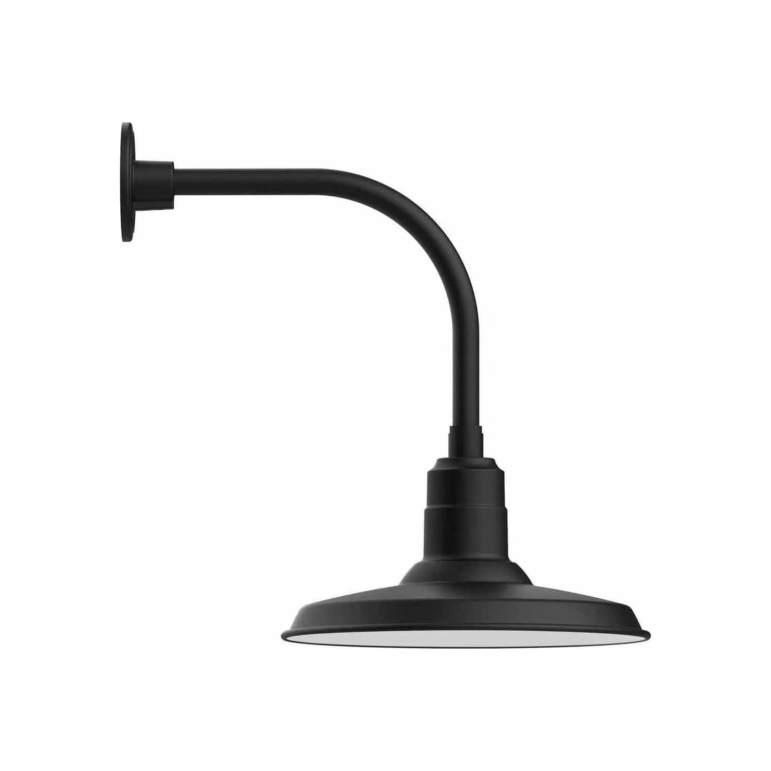 Montclair Light Works - Warehouse 14" Curved Arm Wall Light - GNU183-40 | Montreal Lighting & Hardware