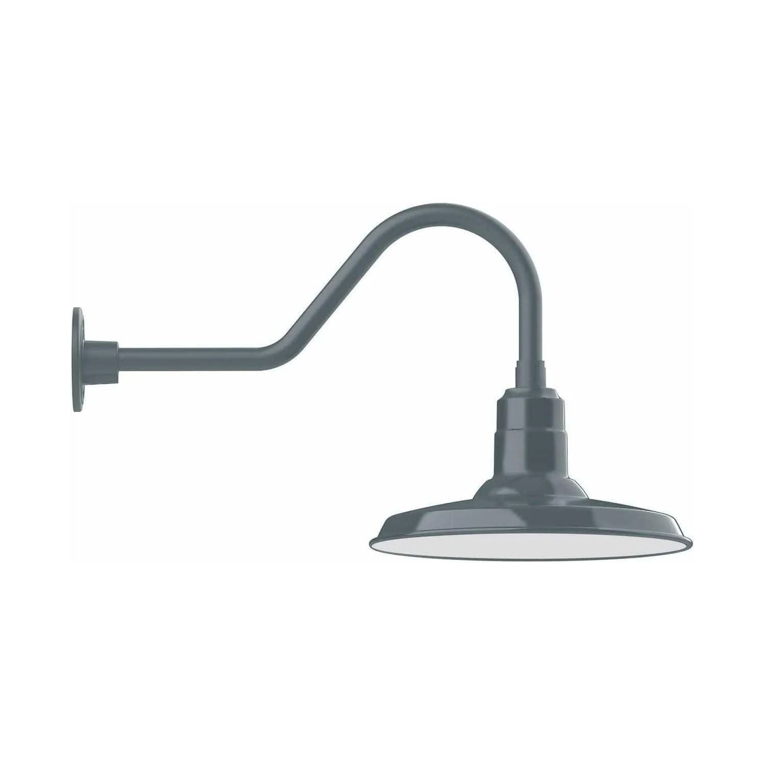 Montclair Light Works - Warehouse 14" Gooseneck Wall Light - GNB183-40 | Montreal Lighting & Hardware