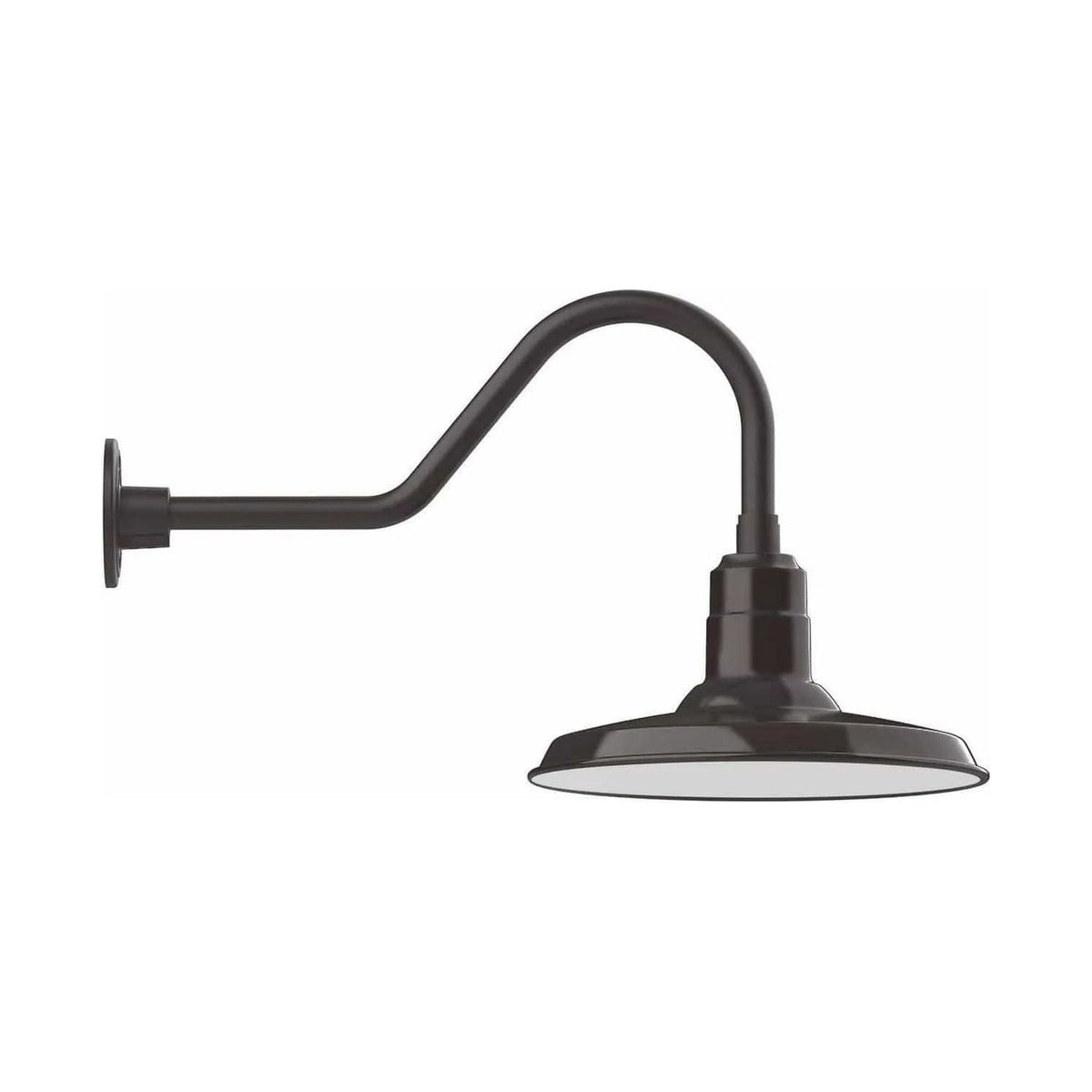 Montclair Light Works - Warehouse 14" Gooseneck Wall Light - GNB183-51 | Montreal Lighting & Hardware