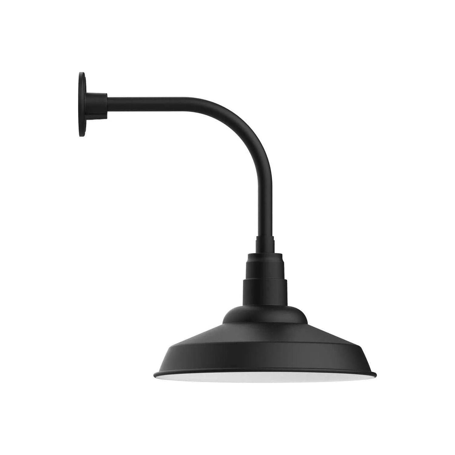 Montclair Light Works - Warehouse 16" Curved Arm Wall Light - GNU184-40 | Montreal Lighting & Hardware