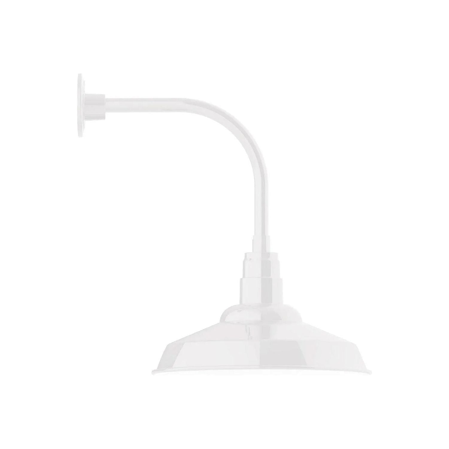 Montclair Light Works - Warehouse 16" Curved Arm Wall Light - GNU184-44 | Montreal Lighting & Hardware