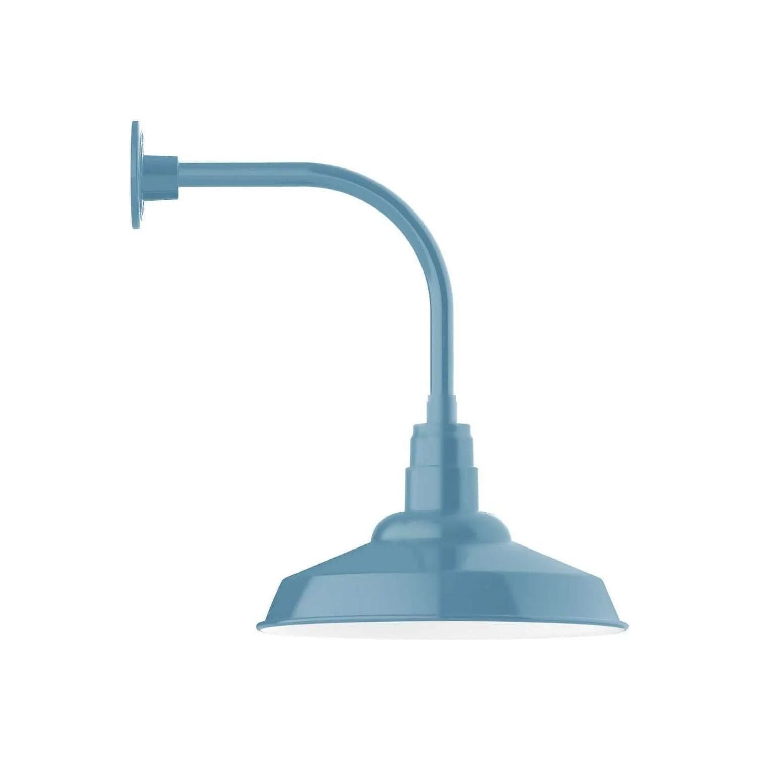 Montclair Light Works - Warehouse 16" Curved Arm Wall Light - GNU184-54 | Montreal Lighting & Hardware
