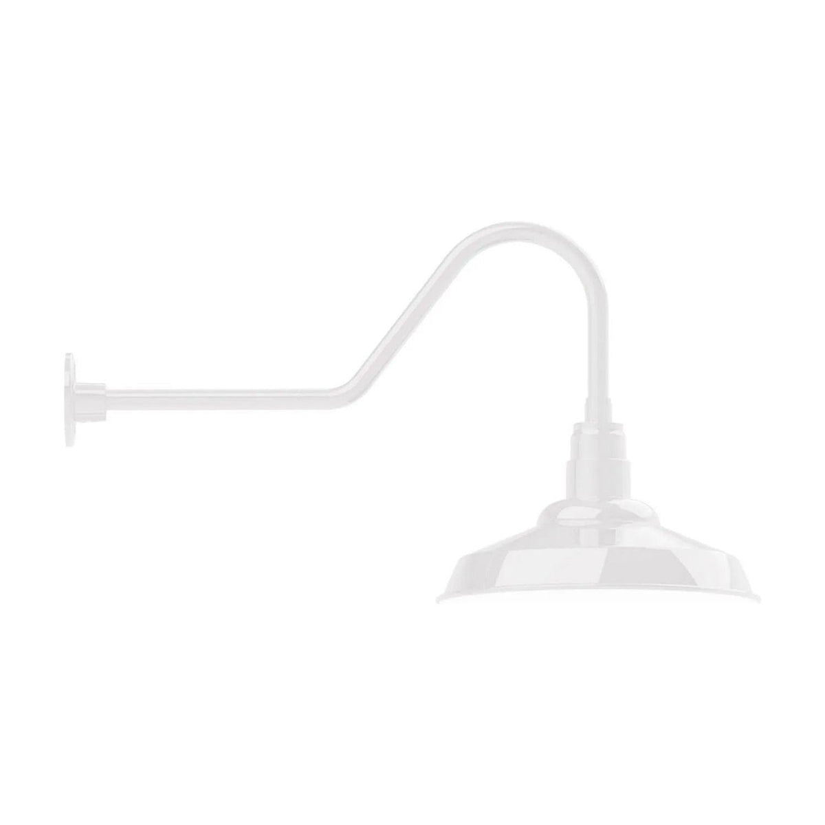 Montclair Light Works - Warehouse 16" Gooseneck Wall Light - GNC184-44 | Montreal Lighting & Hardware