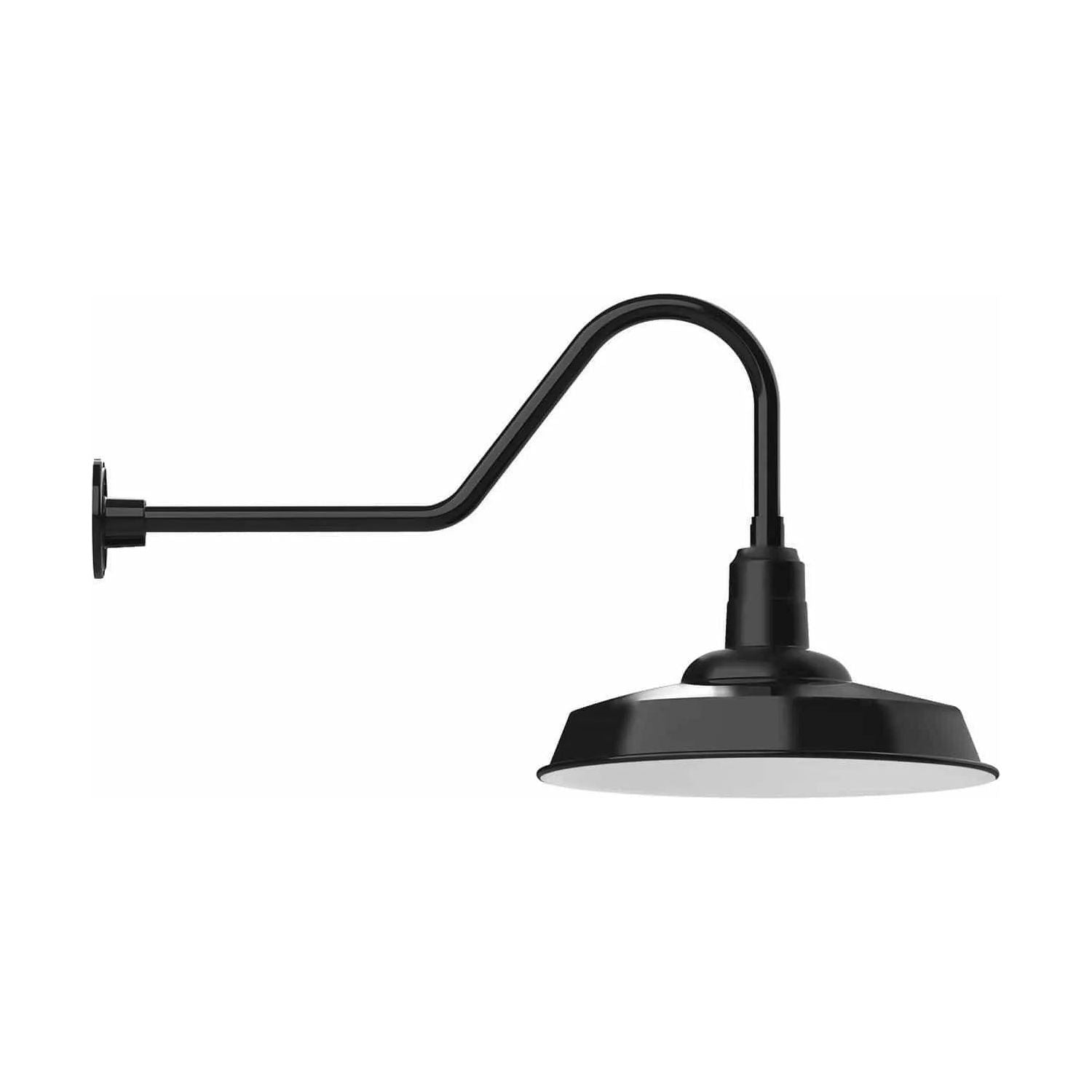 Montclair Light Works - Warehouse 18" Gooseneck Wall Light - GNC185-40 | Montreal Lighting & Hardware