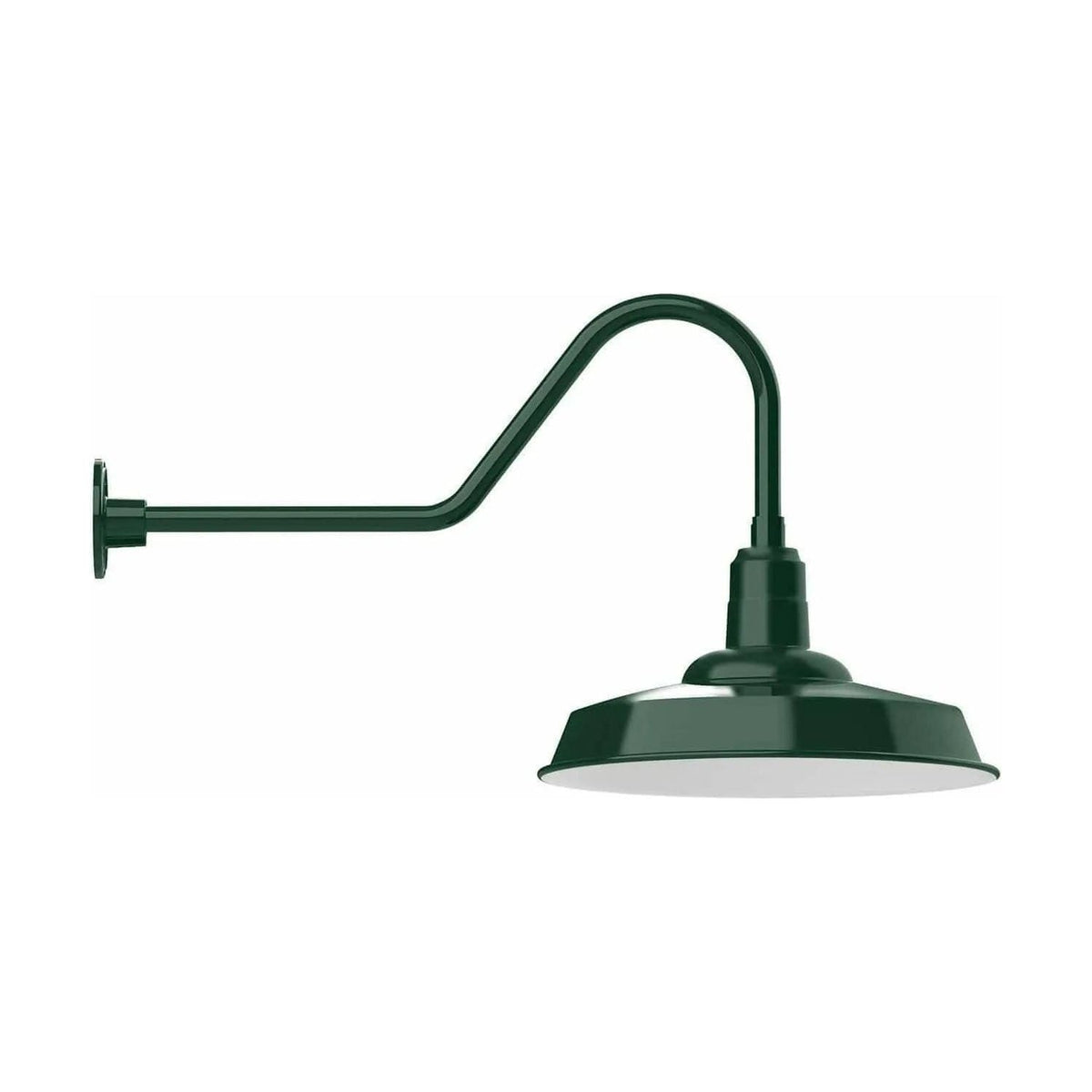 Montclair Light Works - Warehouse 18" Gooseneck Wall Light - GNC185-42 | Montreal Lighting & Hardware