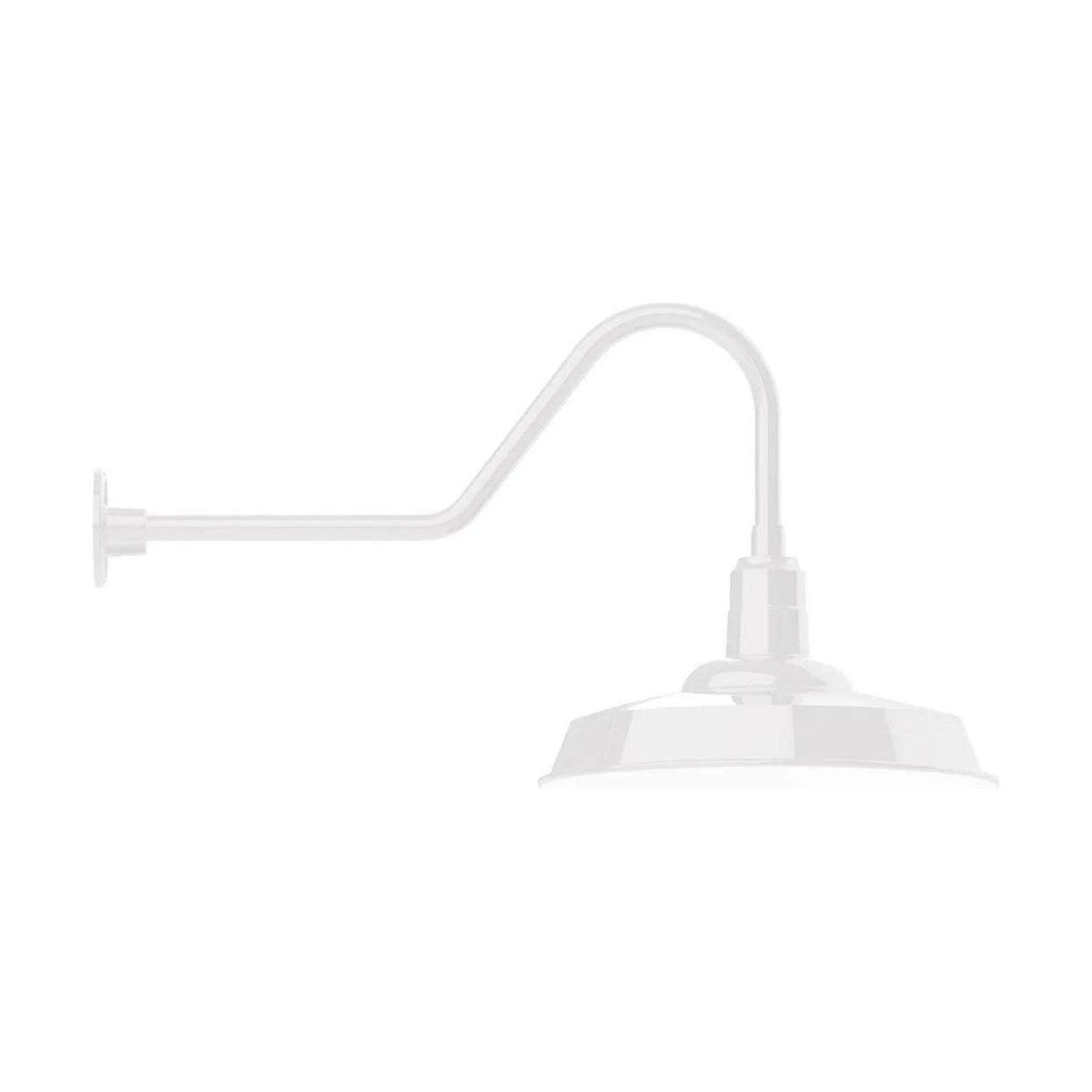 Montclair Light Works - Warehouse 18" Gooseneck Wall Light - GNC185-44 | Montreal Lighting & Hardware