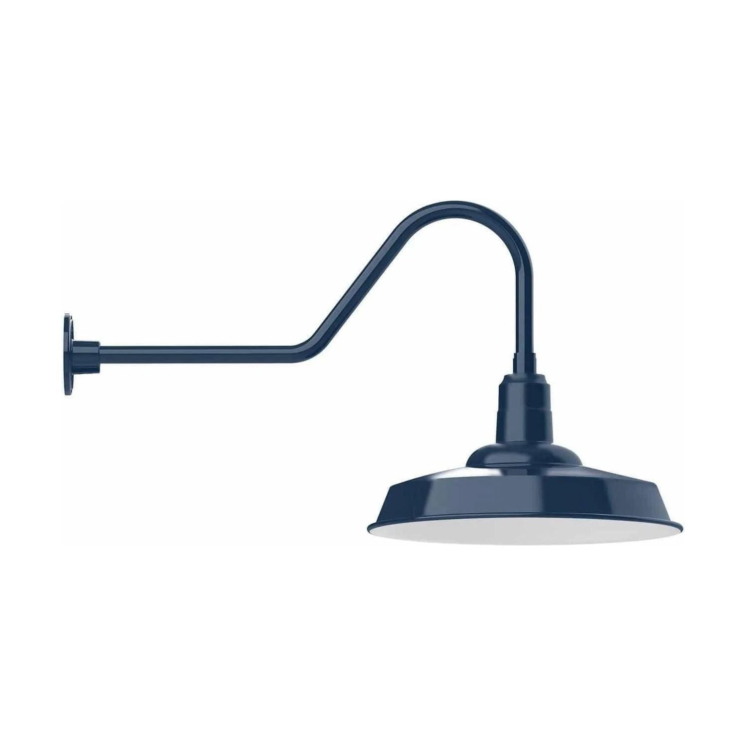 Montclair Light Works - Warehouse 18" Gooseneck Wall Light - GNC185-50 | Montreal Lighting & Hardware