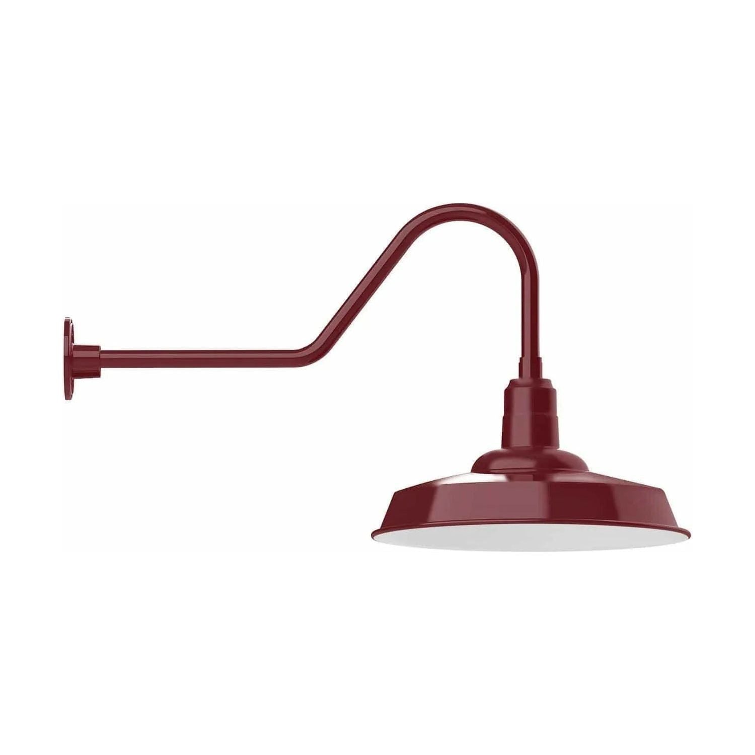 Montclair Light Works - Warehouse 18" Gooseneck Wall Light - GNC185-55 | Montreal Lighting & Hardware