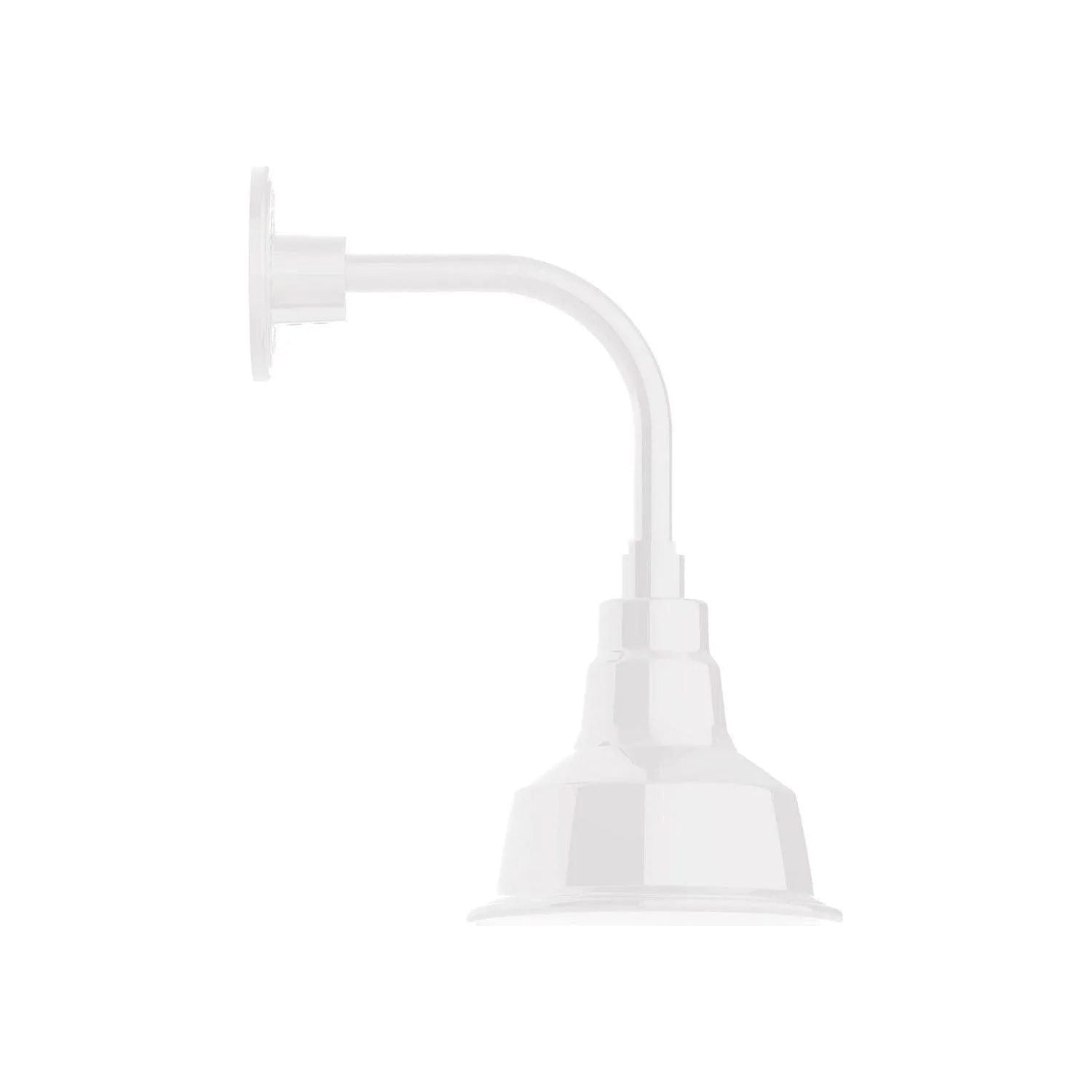 Montclair Light Works - Warehouse 8" Curved Arm Wall Light - GNT180-44 | Montreal Lighting & Hardware