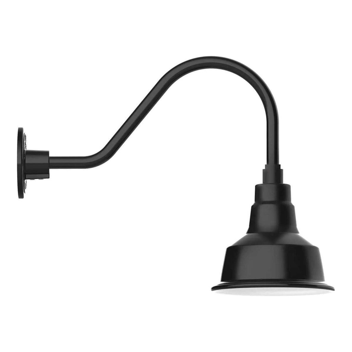 Montclair Light Works - Warehouse 8" Gooseneck Wall Light - GNA180-41 | Montreal Lighting & Hardware