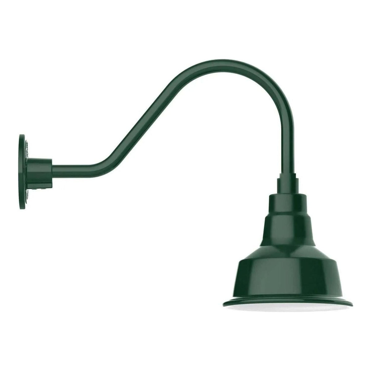 Montclair Light Works - Warehouse 8" Gooseneck Wall Light - GNA180-42 | Montreal Lighting & Hardware