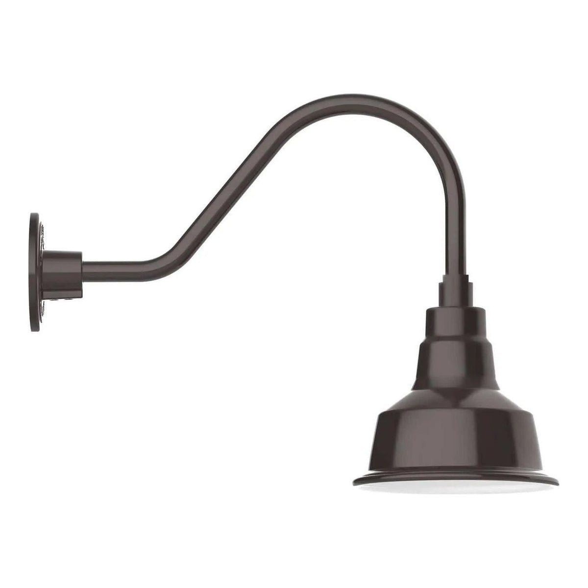 Montclair Light Works - Warehouse 8" Gooseneck Wall Light - GNA180-51 | Montreal Lighting & Hardware