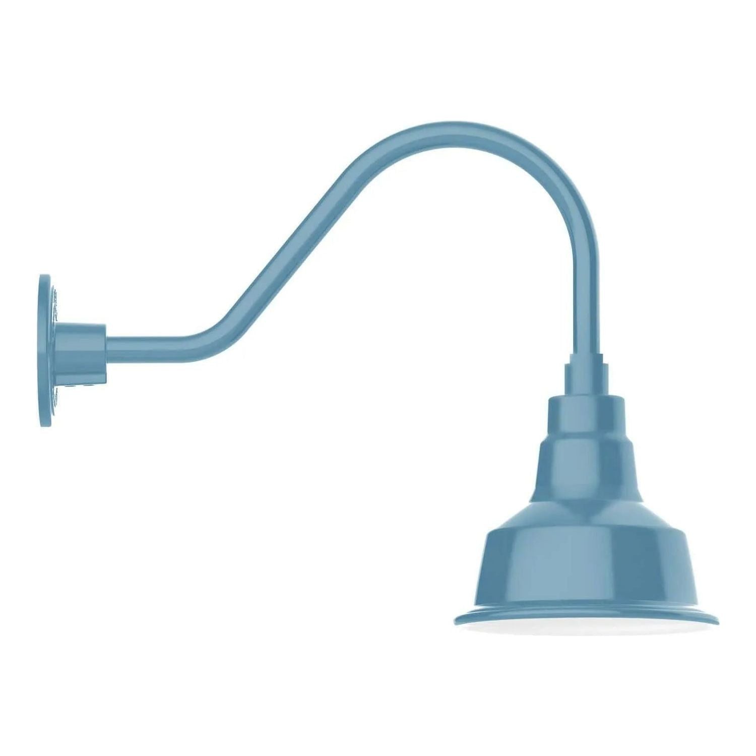 Montclair Light Works - Warehouse 8" Gooseneck Wall Light - GNA180-54 | Montreal Lighting & Hardware
