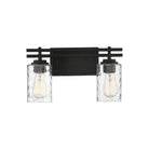 Montreal Lighting & Hardware - Baxter Bath Bar by Savoy House Exclusive - V6-L8-6090-2-BK | Montreal Lighting & Hardware