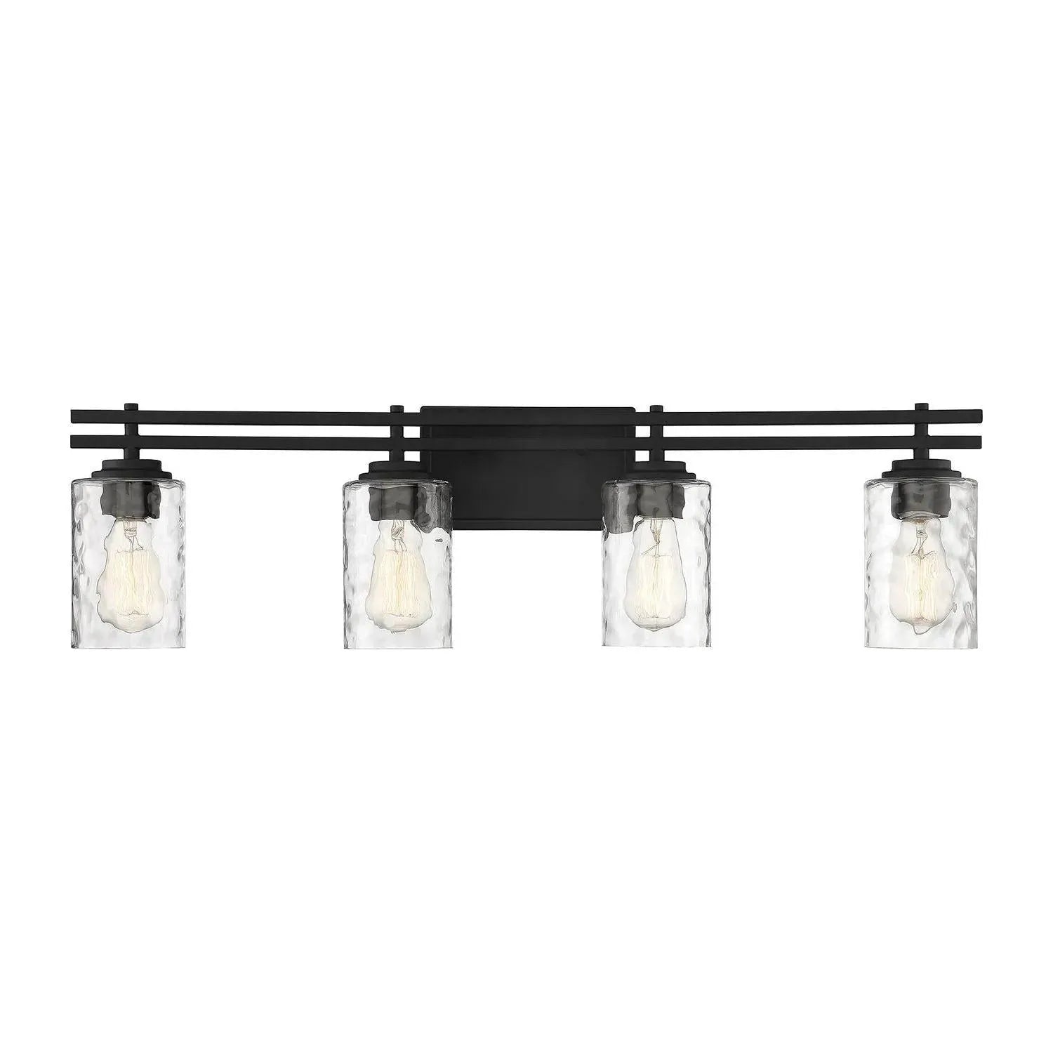 Montreal Lighting & Hardware - Baxter Bath Bar by Savoy House Exclusive - V6-L8-6090-4-BK | Montreal Lighting & Hardware