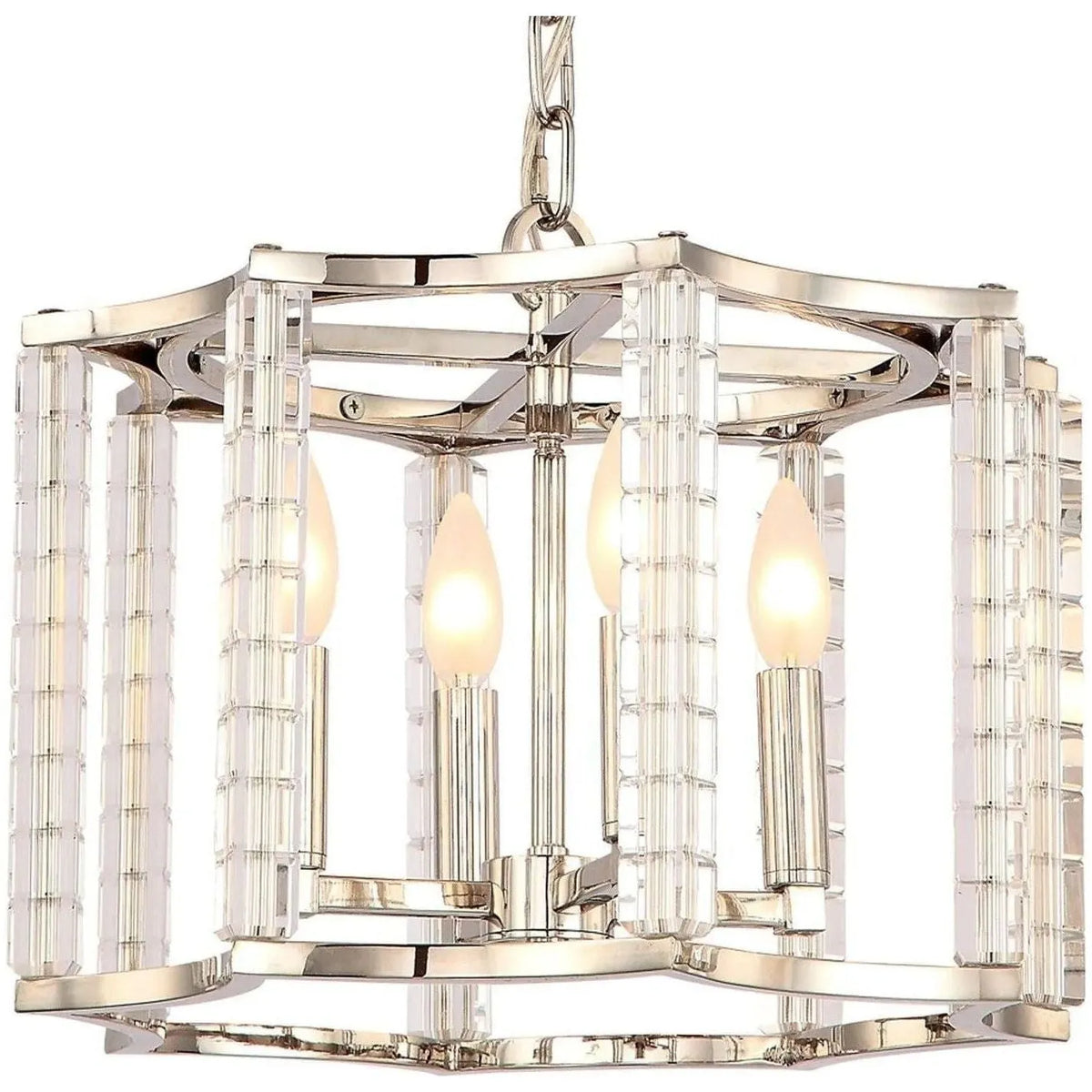 Montreal Lighting & Hardware - Carson Four Light Chandelier by Crystorama | Open Box - 8854-PN-OB | Montreal Lighting & Hardware