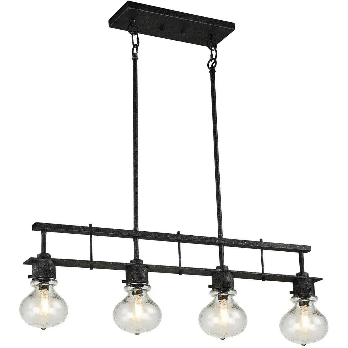 Montreal Lighting & Hardware - Coalmar Short Glass Linear Pendant by Matteo | OPEN BOX - C67903SB-OB | Montreal Lighting & Hardware