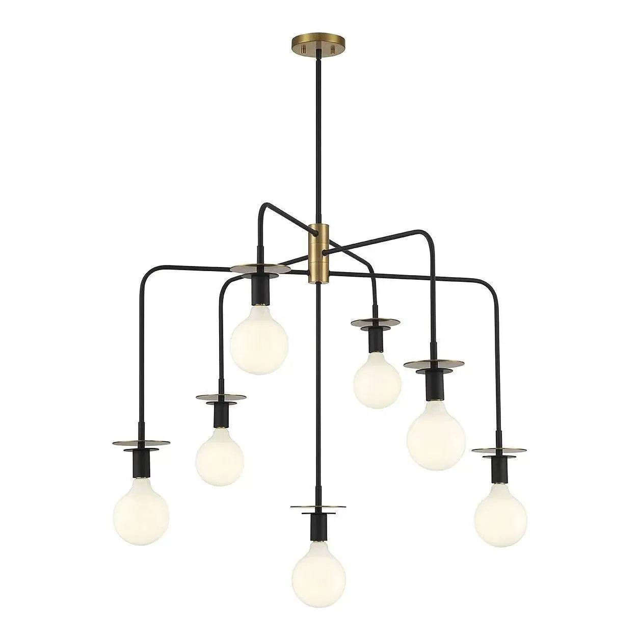 Montreal Lighting & Hardware - Godfrey Chandelier by Savoy House Exclusive - V6-L1-6005-7-143 | Montreal Lighting & Hardware