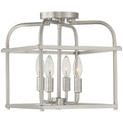 Montreal Lighting & Hardware - Meridian Four Light Semi Flush Mount | OPEN BOX - M60061BN-OB | Montreal Lighting & Hardware