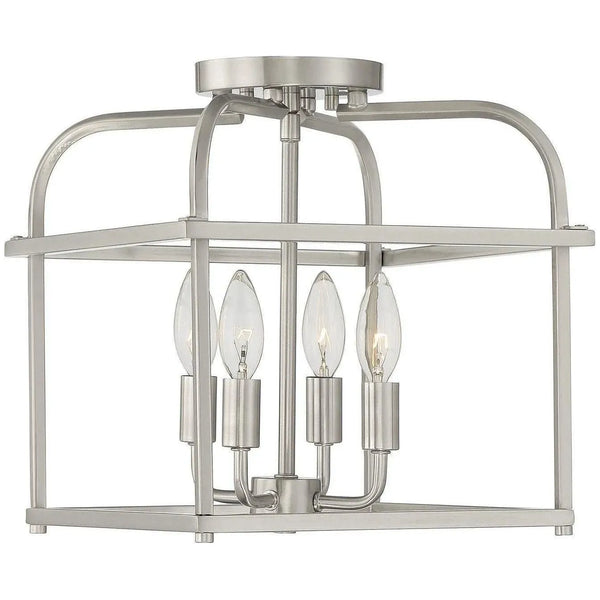 Four Light Semi Flush Mount by Meridian | Showroom Model