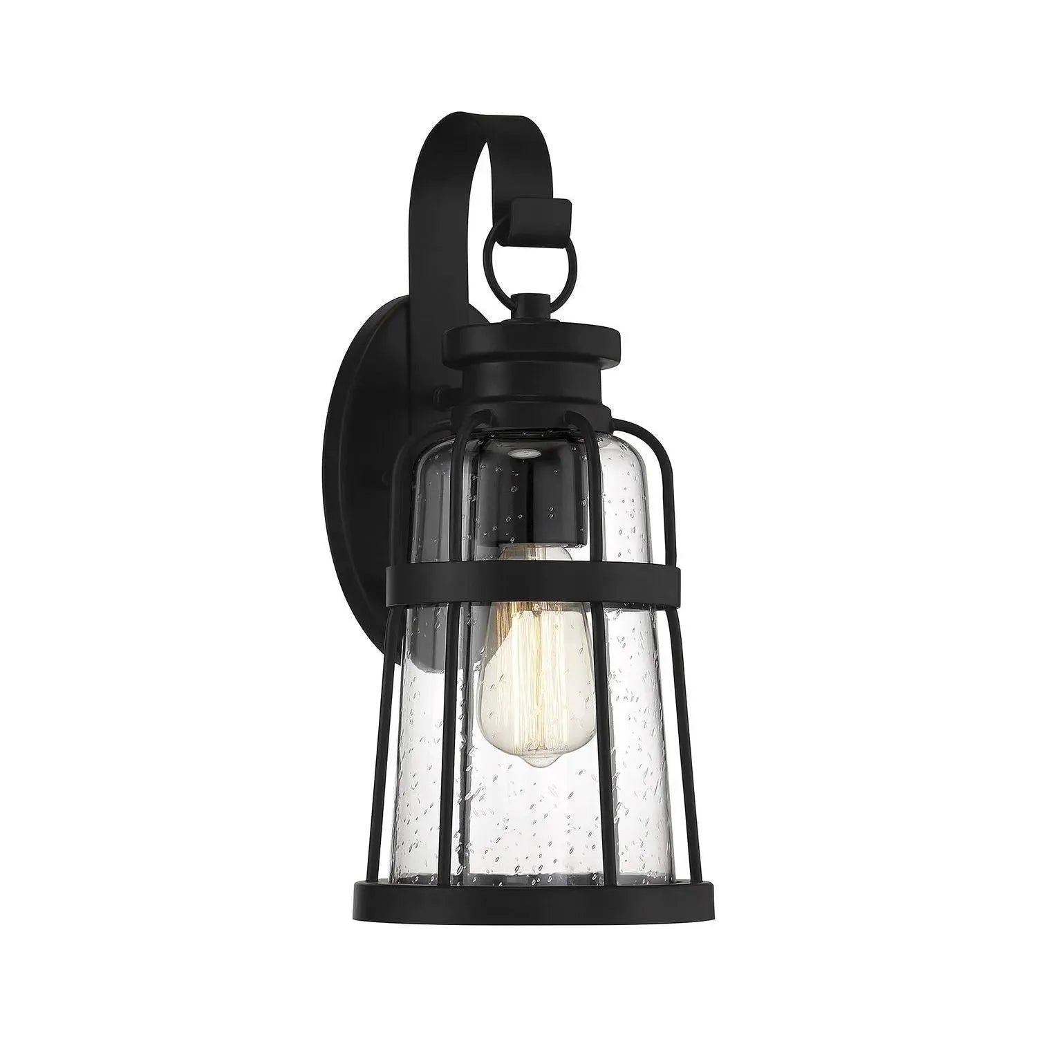 Montreal Lighting & Hardware - Quinton Exterior Wall Sconce by Savoy House Exclusive - V6-L5-2940-BK | Montreal Lighting & Hardware