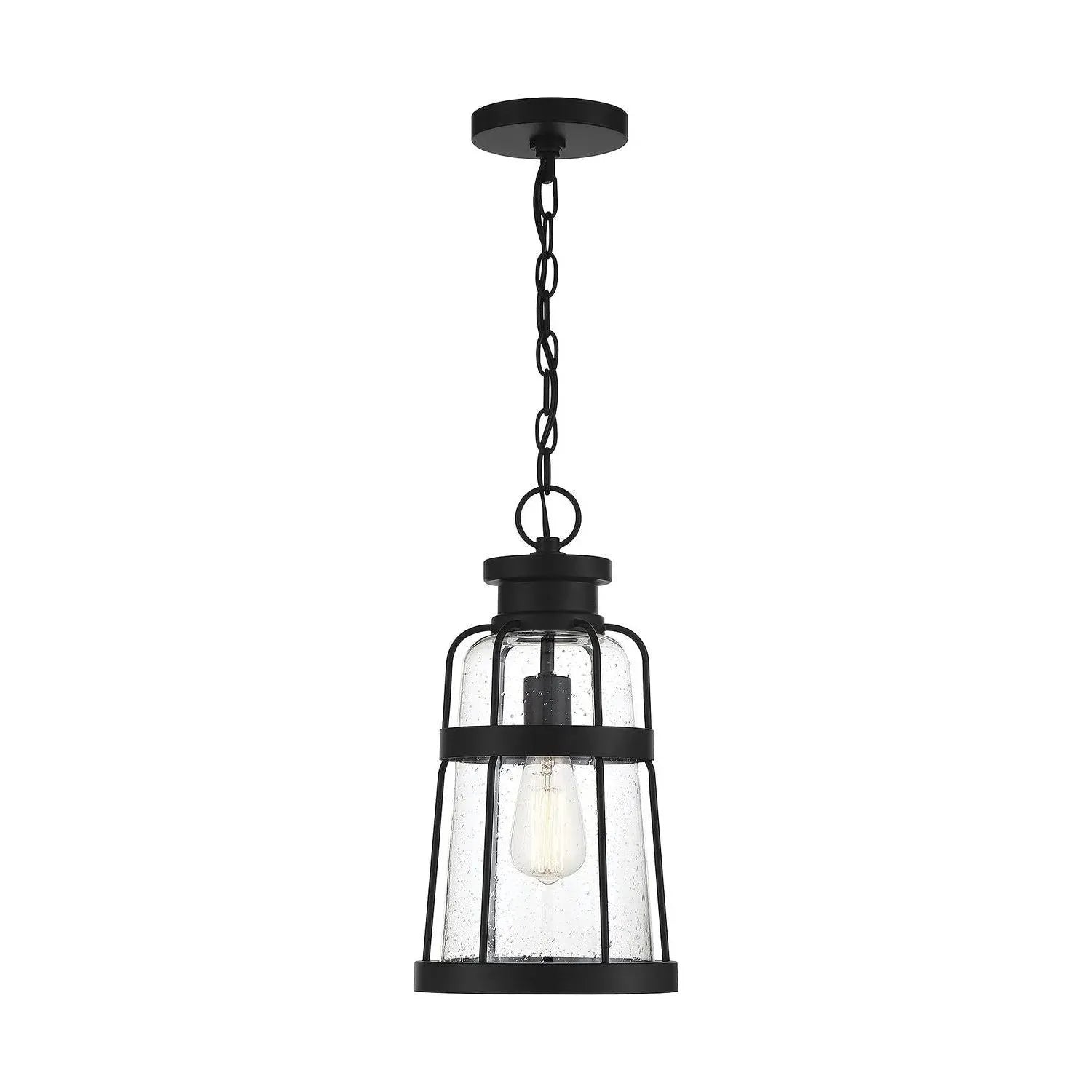 Montreal Lighting & Hardware - Quinton Hanging Lantern by Savoy House Exclusive - V6-L5-2943-BK | Montreal Lighting & Hardware