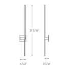 Montreal Lighting & Hardware - STK Sleek Linear LED Wall Sconce by DALS Lighting - STK21-3K-WH | Montreal Lighting & Hardware