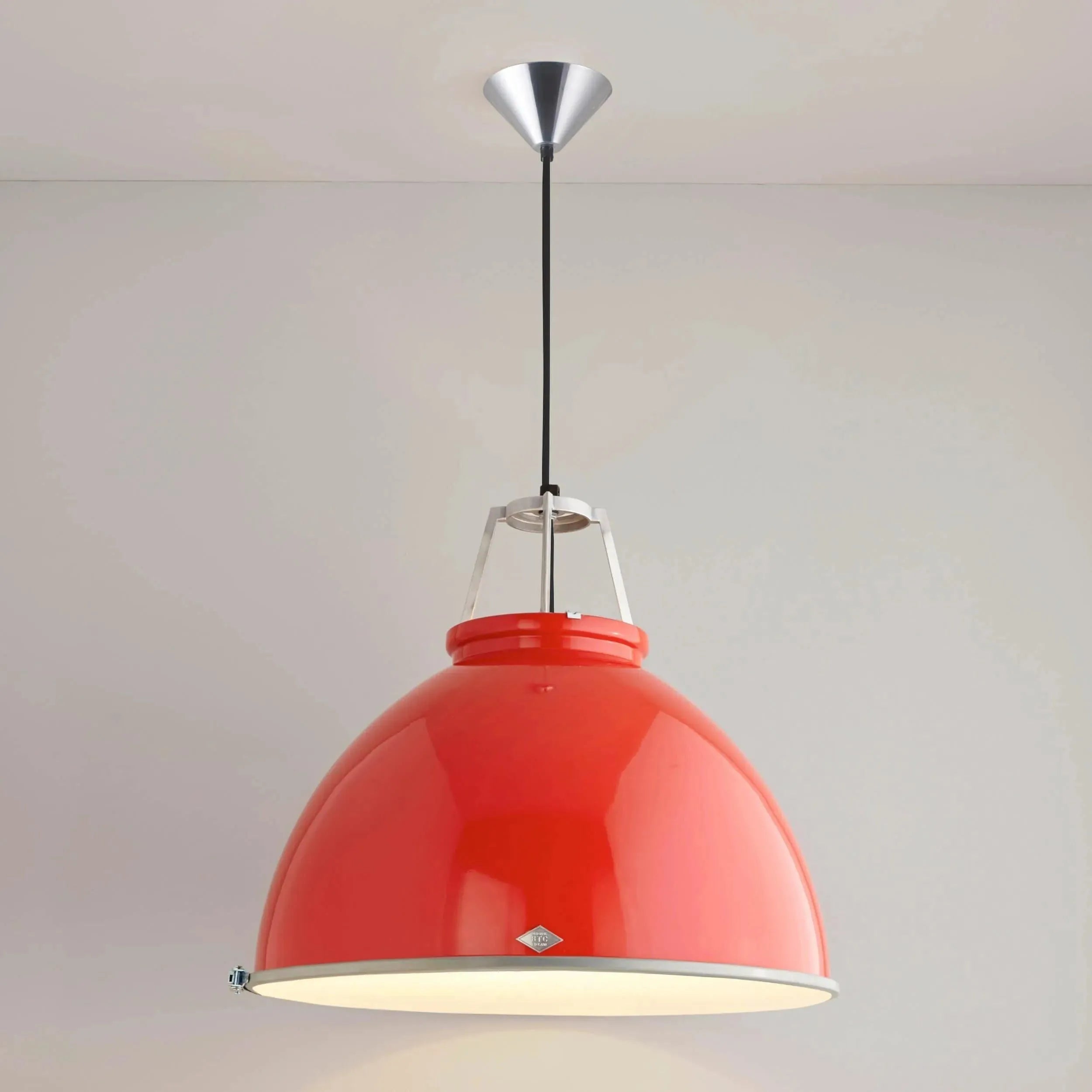 Montreal Lighting & Hardware - Titan Etched Glass Pendant by Original BTC | OPEN BOX - US-FP005GR/GL01E-OB | Montreal Lighting & Hardware