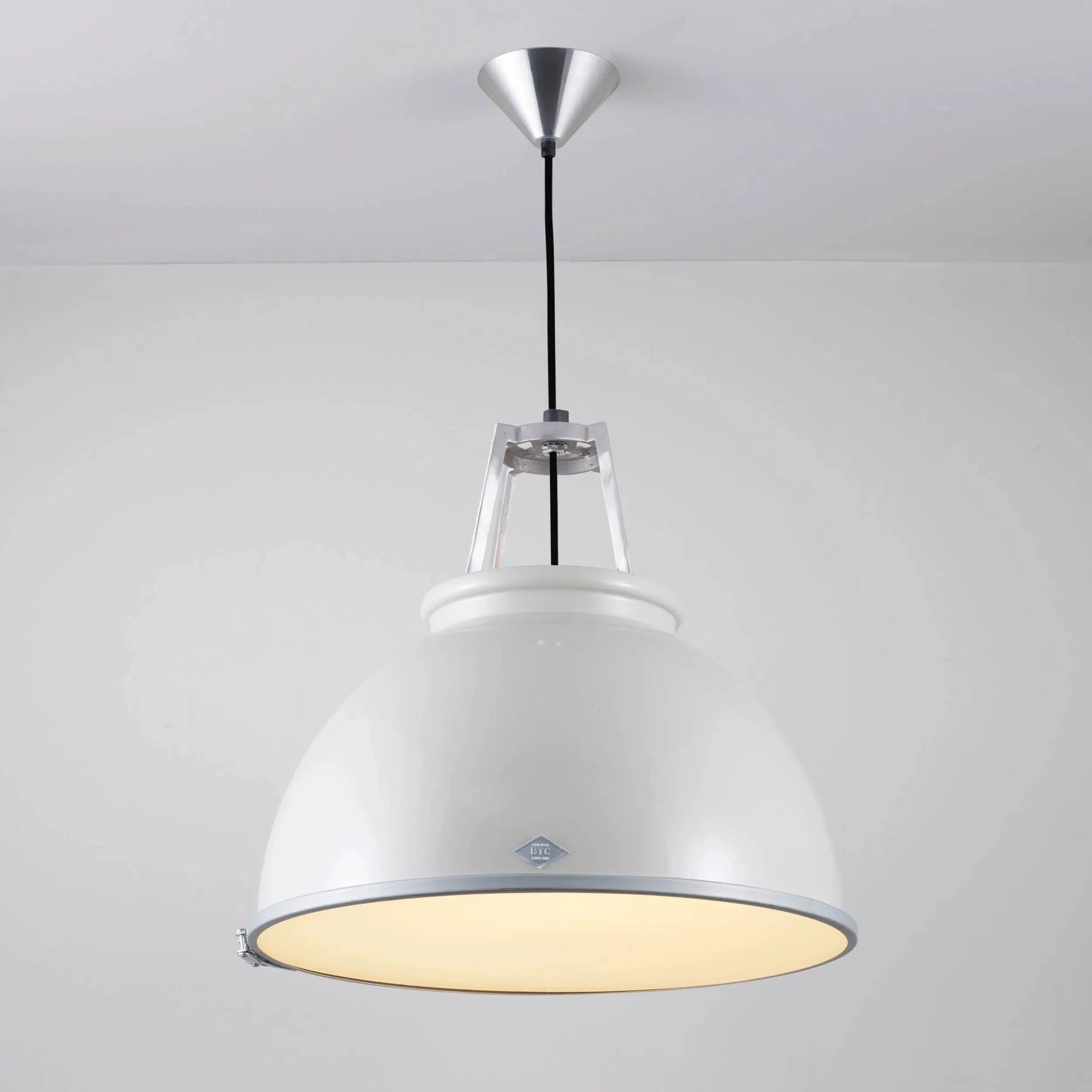 Montreal Lighting & Hardware - Titan Etched Glass Pendant by Original BTC | OPEN BOX - US-FP005GR/GL01E-OB | Montreal Lighting & Hardware