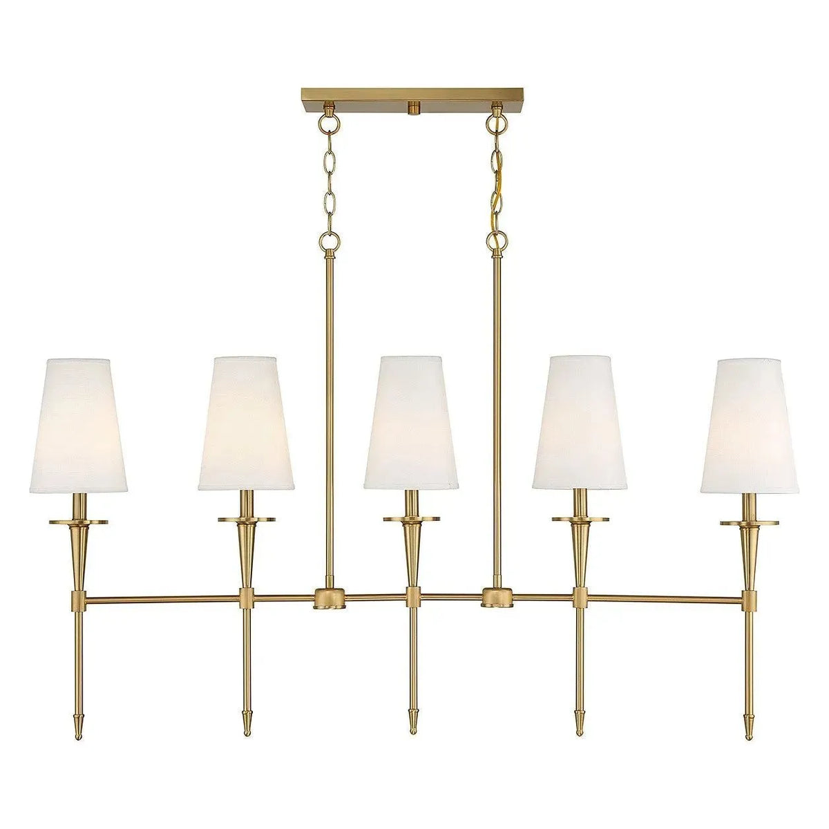 Montreal Lighting & Hardware - Trundle Linear Chandelier by Savoy House Exclusive - V6-L1-5609-5-322 | Montreal Lighting & Hardware
