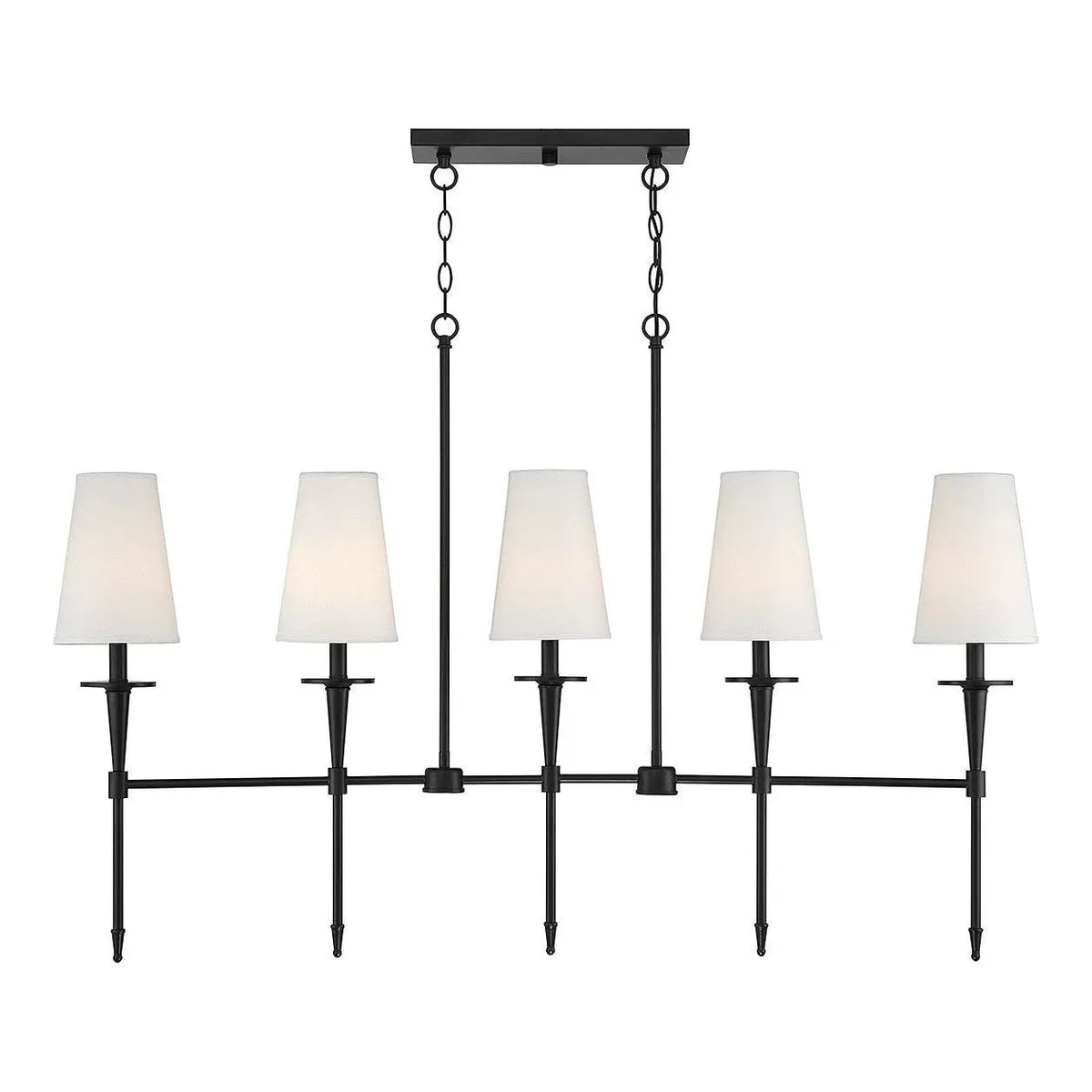 Montreal Lighting & Hardware - Trundle Linear Chandelier by Savoy House Exclusive - V6-L1-5609-5-89 | Montreal Lighting & Hardware
