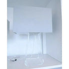 Montreal Lighting & Hardware - Tube Top Table Lamp by Pablo Designs | OPEN BOX - TT 21 WHT/CLR-OB | Montreal Lighting & Hardware