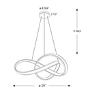 Montreal Lighting & Hardware - TWPD Twirl LED Pendant Light by DALS Lighting - TWPD-3K-WH | Montreal Lighting & Hardware