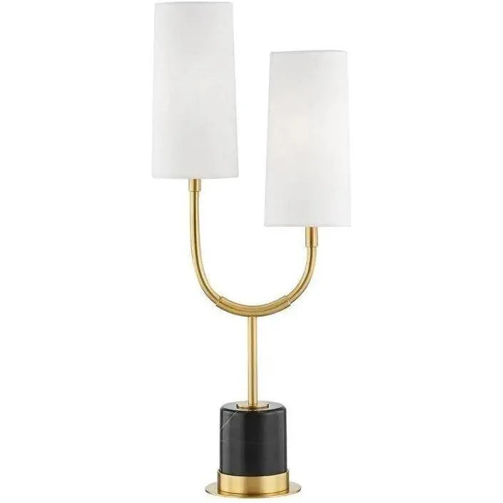 Montreal Lighting & Hardware - Vesper Table Lamp by Hudson Valley | QUICK SHIP - L1403-AGB-OS | Montreal Lighting & Hardware