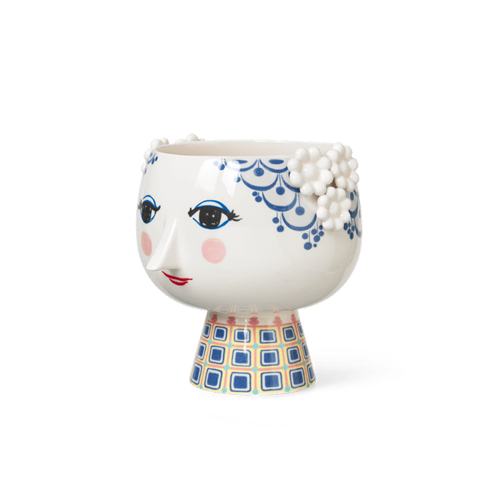 Bjørn Wiinblad 56520 Eva Flowerpot on Base in Blue