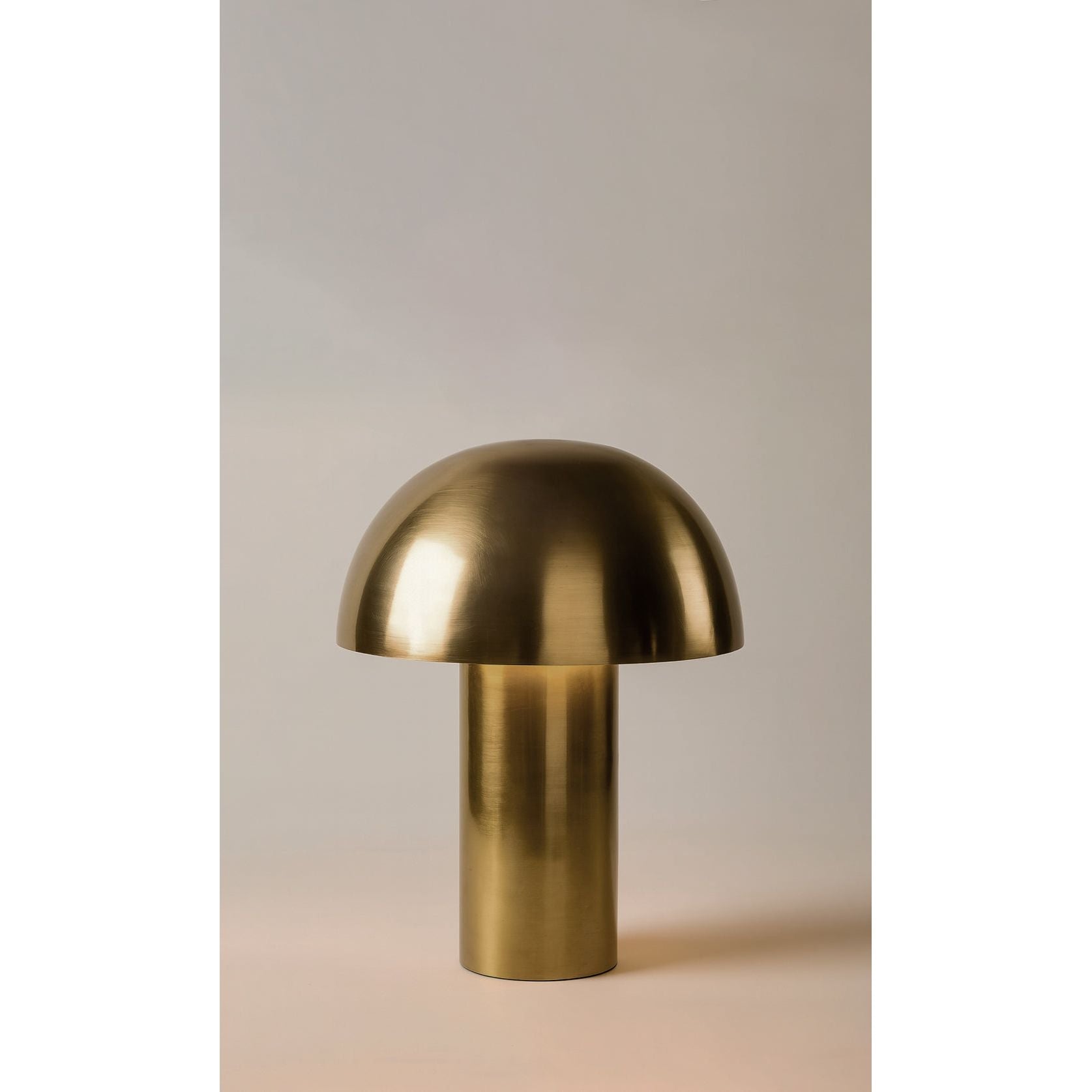 Dounia Home - DH-DOMTABLAM-AB - Dome Table Lamp - Antique Brass