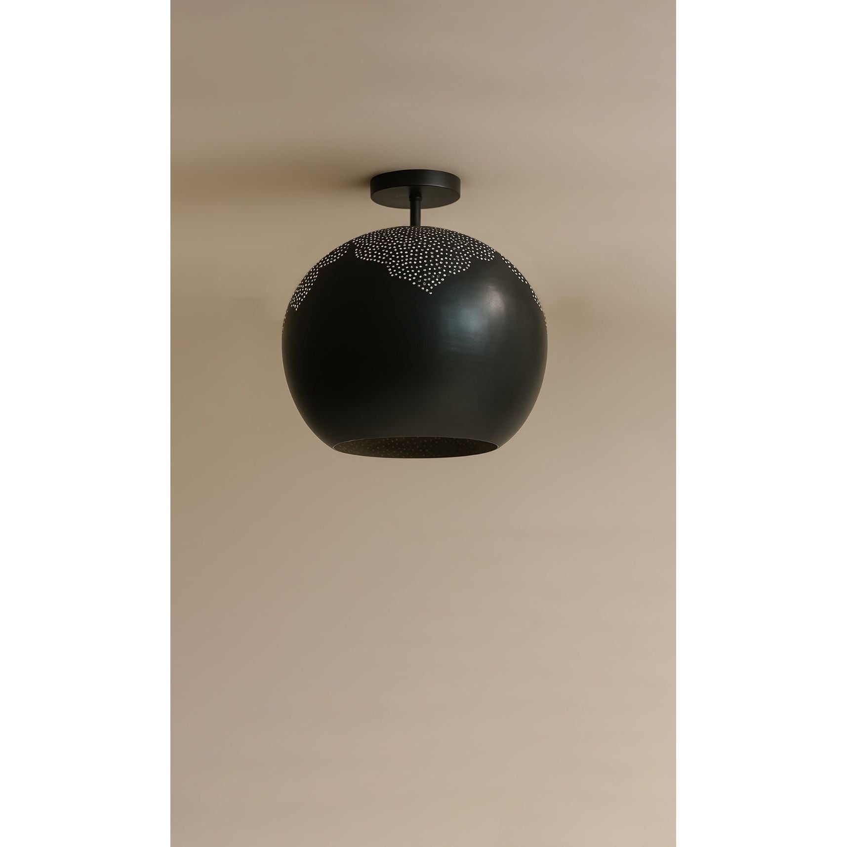 Dounia Home - DH-NAJSEMFLU-SM-MGM - Najma Semi-flush Light - Matte Gun Metal