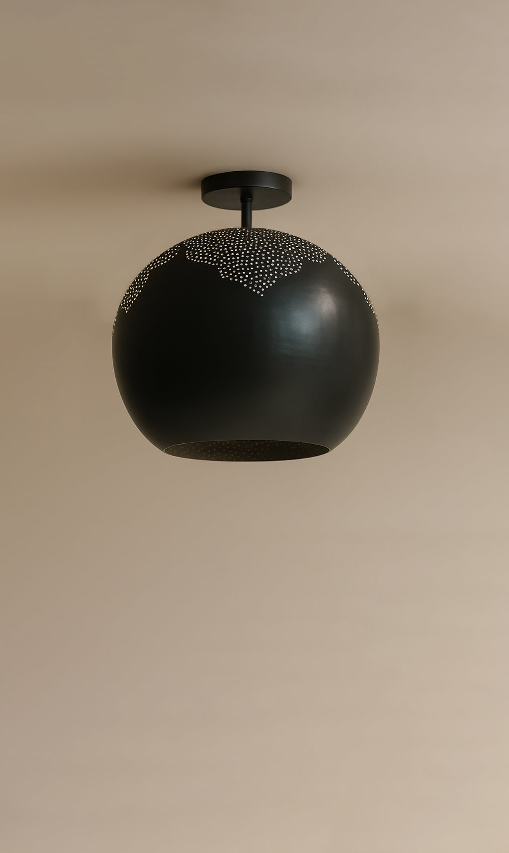 Dounia Home - DH-NAJSEMFLU-SM-MGM - Najma Semi-flush Light - Matte Gun Metal